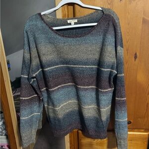 Stripe sweater with a bit off sparkle